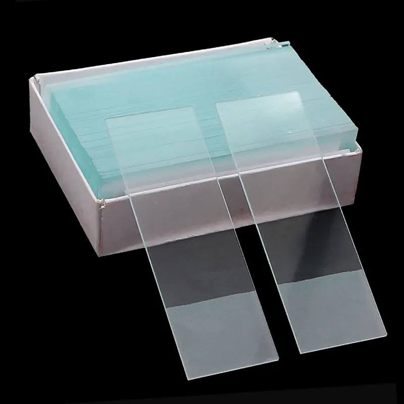 Microscópio em Branco Glass Slides Fosco Slides para Laboratório Preparação de Espécime e Ciência Único Lado 25×76 mm 50 Pcs