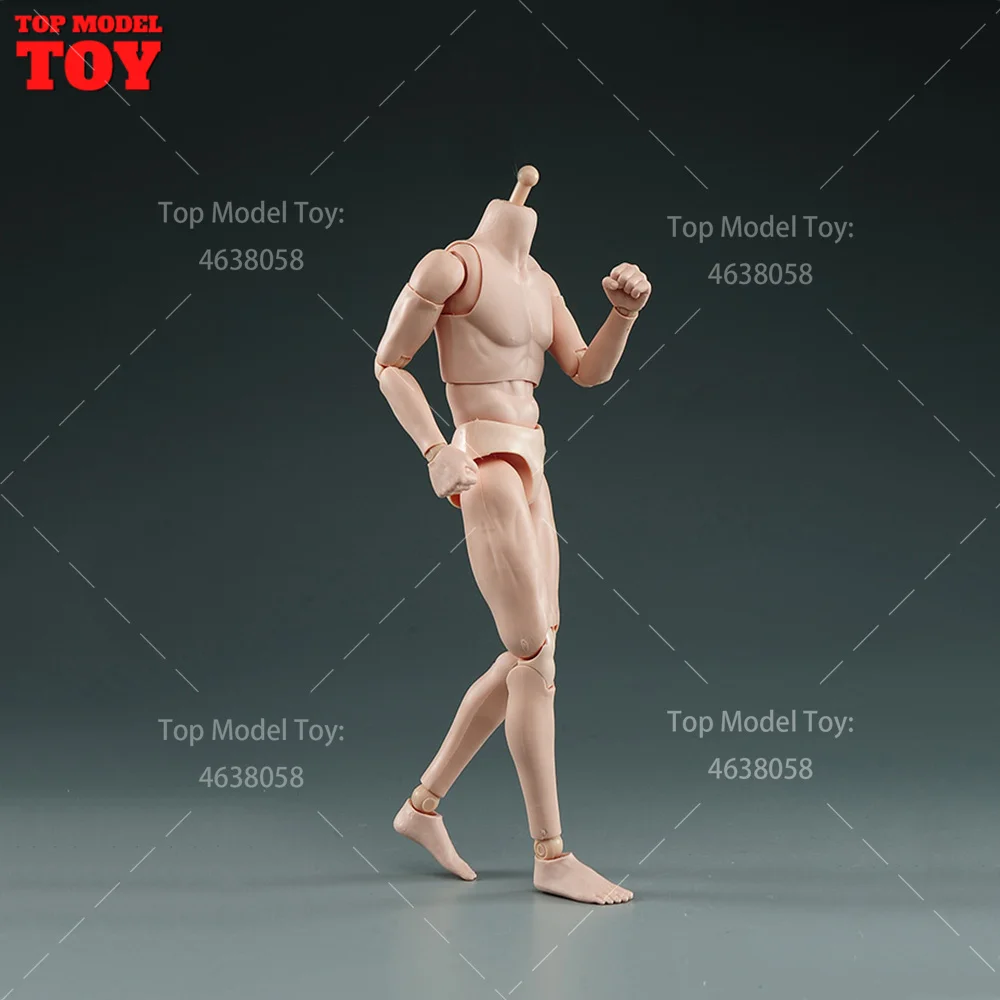 โมเดลร่างกายชายแบบข้อต่ออ่อนตัวพิเศษ ขนาด 1/6 พร้อมคอเชื่อมต่อ กล้ามเนื้อสีขาว ขนาด 12 นิ้ว ตุ๊กตาแอคชั่นฟิกเกอร์ทหาร
