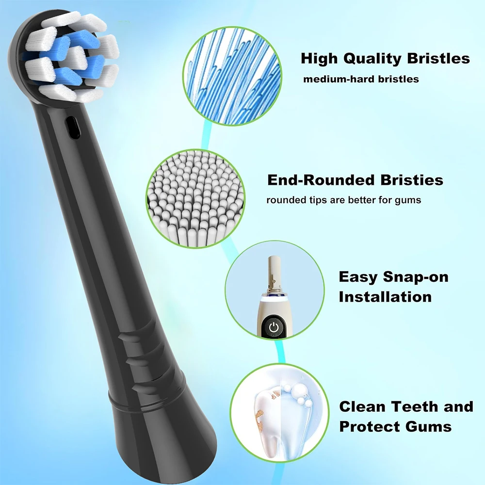 Kompatibel mit Oral B IO Elektrische Zahnbürste Ersatz-Zahnbürstenköpfe, Zahnbürstenkopf für IO 2/3/4/5/6/7/8/9/10 – Detail 4