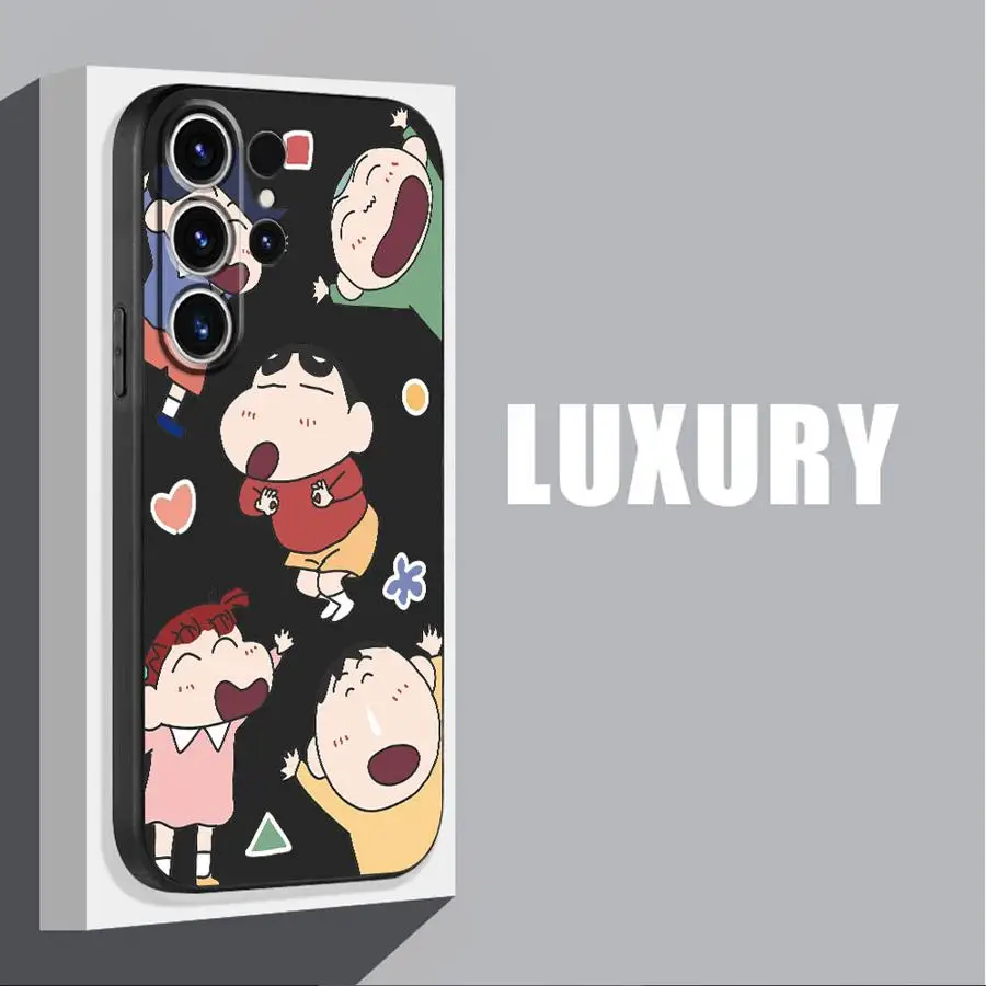 Crayon Shin Kend Chans Cover Phone Case for Samsung Galaxy S24 Ultra S21 5G S22 Plus S23 Ultra S21 FE S20 S23 FE S21 Soft TPU