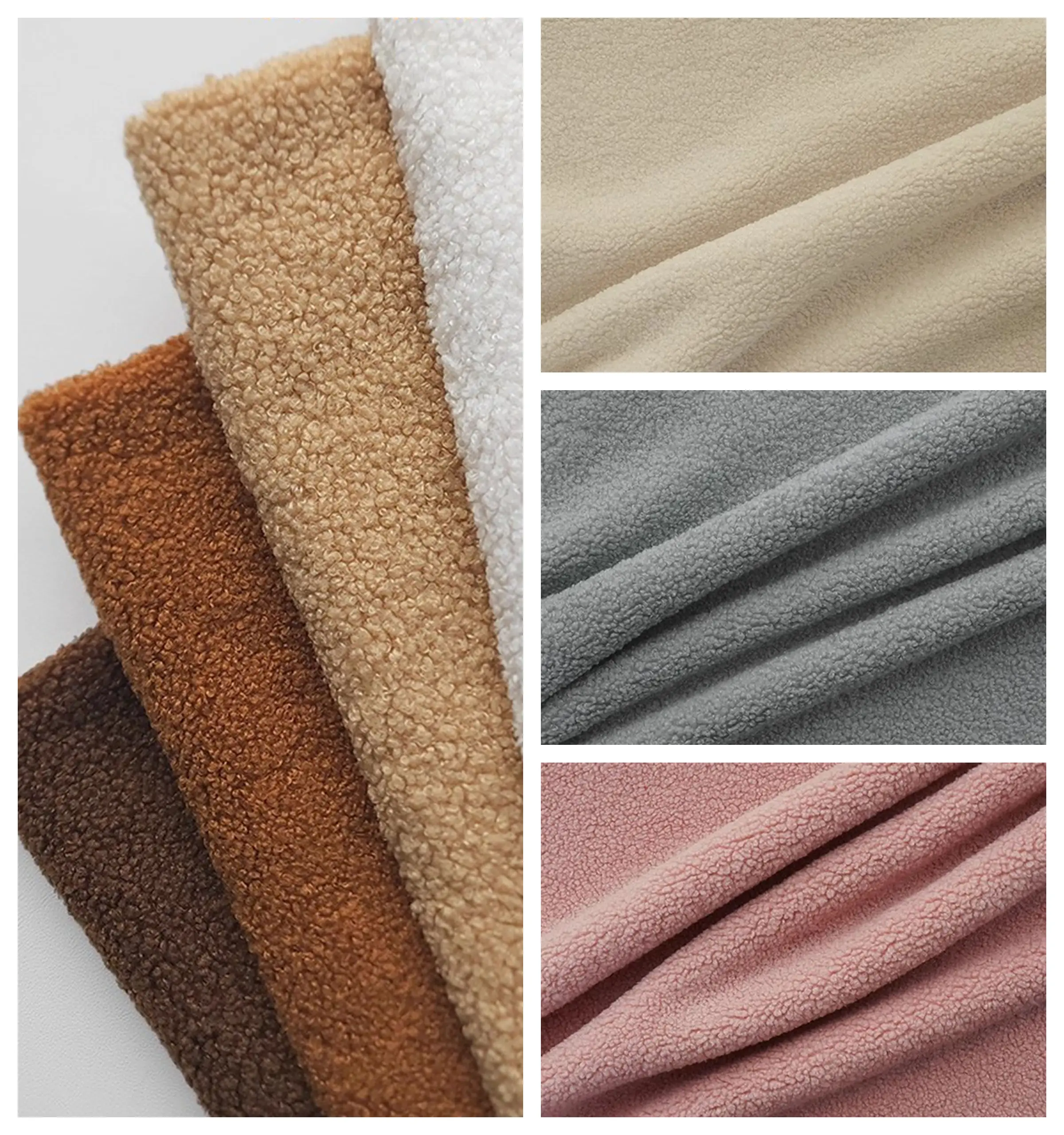 

Teddy Hair Plush Fabric Upholstery By The Meter for Clothing Hoodie Dolls Pet Bed Handmade DIY Sewing Particle Lamb Wool Cloth