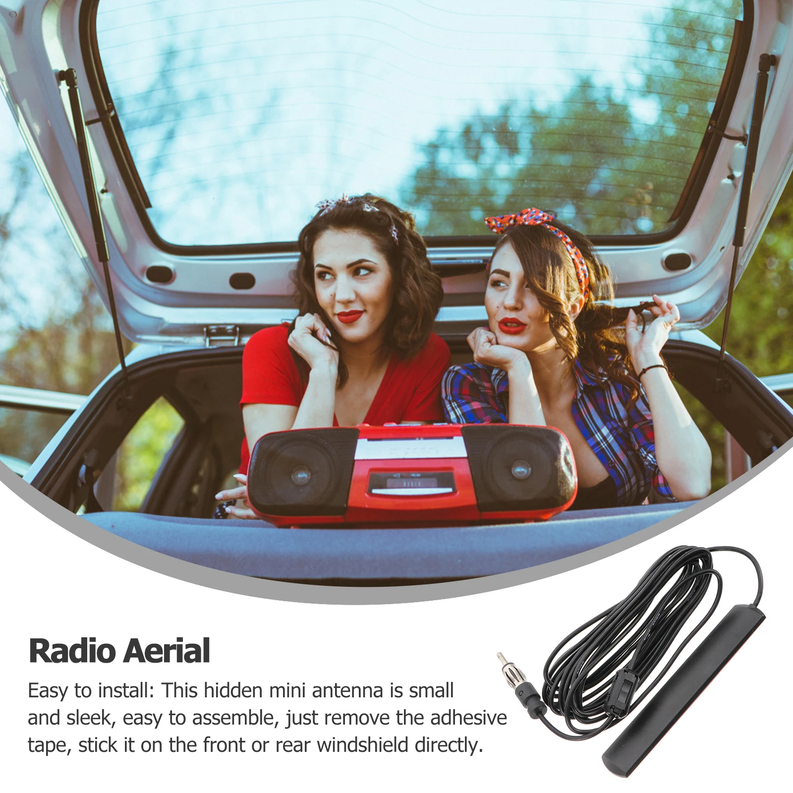 

Universal Car Fm Mini Booster For Vehicle Truck Boat Camper Enhanced Reception Long Lasting Easy Installation