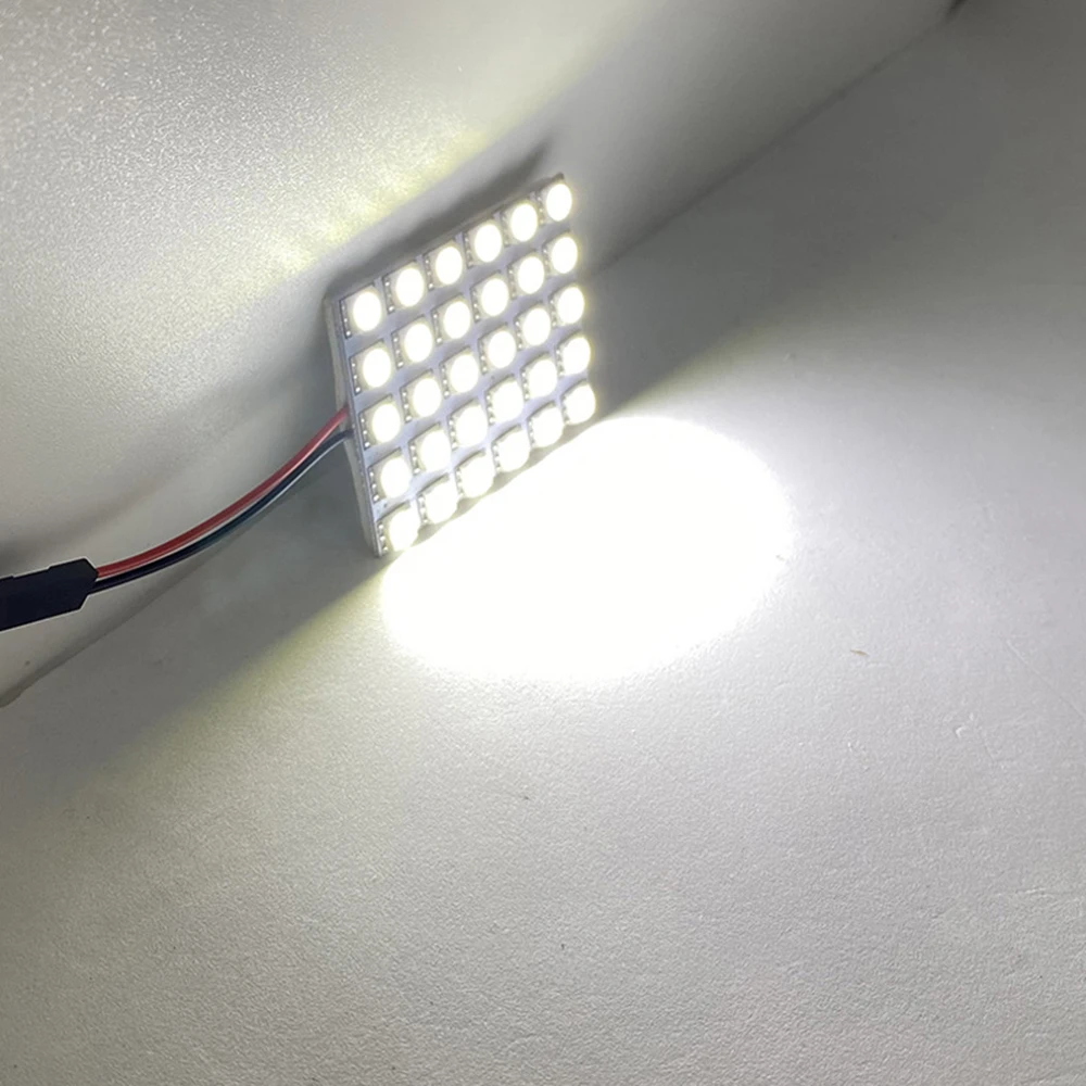 자동차 페스툰 돔 인테리어 LED 조명 램프, 지도 지붕 독서 전구, 5050 LED 독서 램프, 흰색 T10 C5W