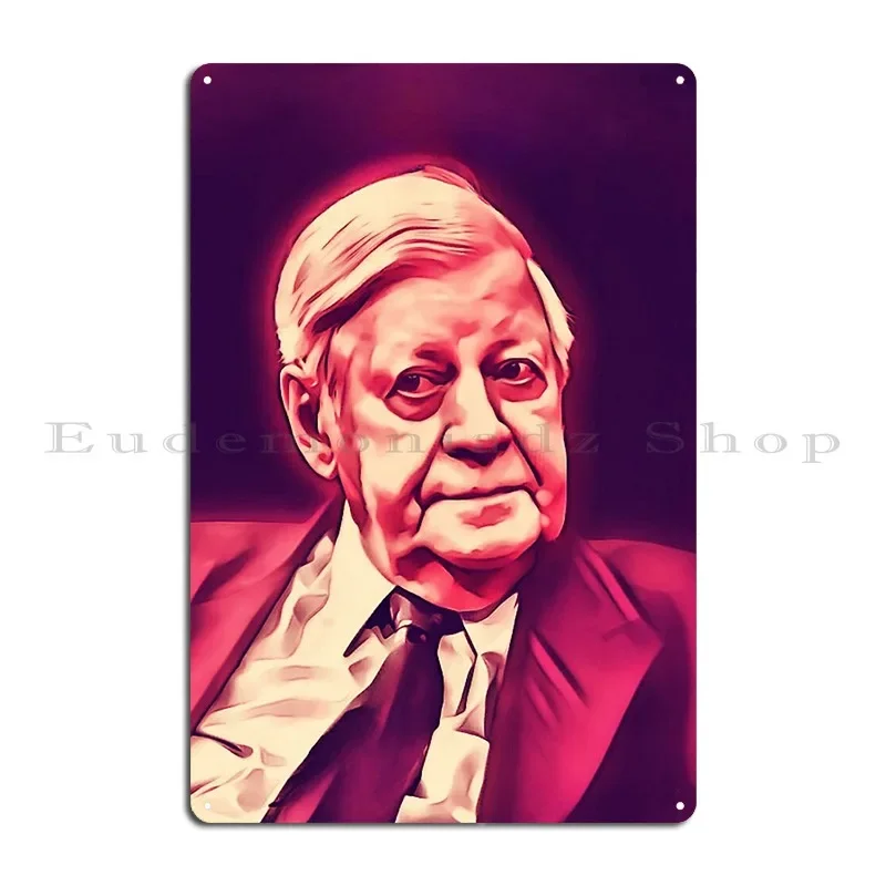 Helmut Schmidt Metal Plaque Printed Club Cinema Wall Plaque Garage Tin Sign Poster