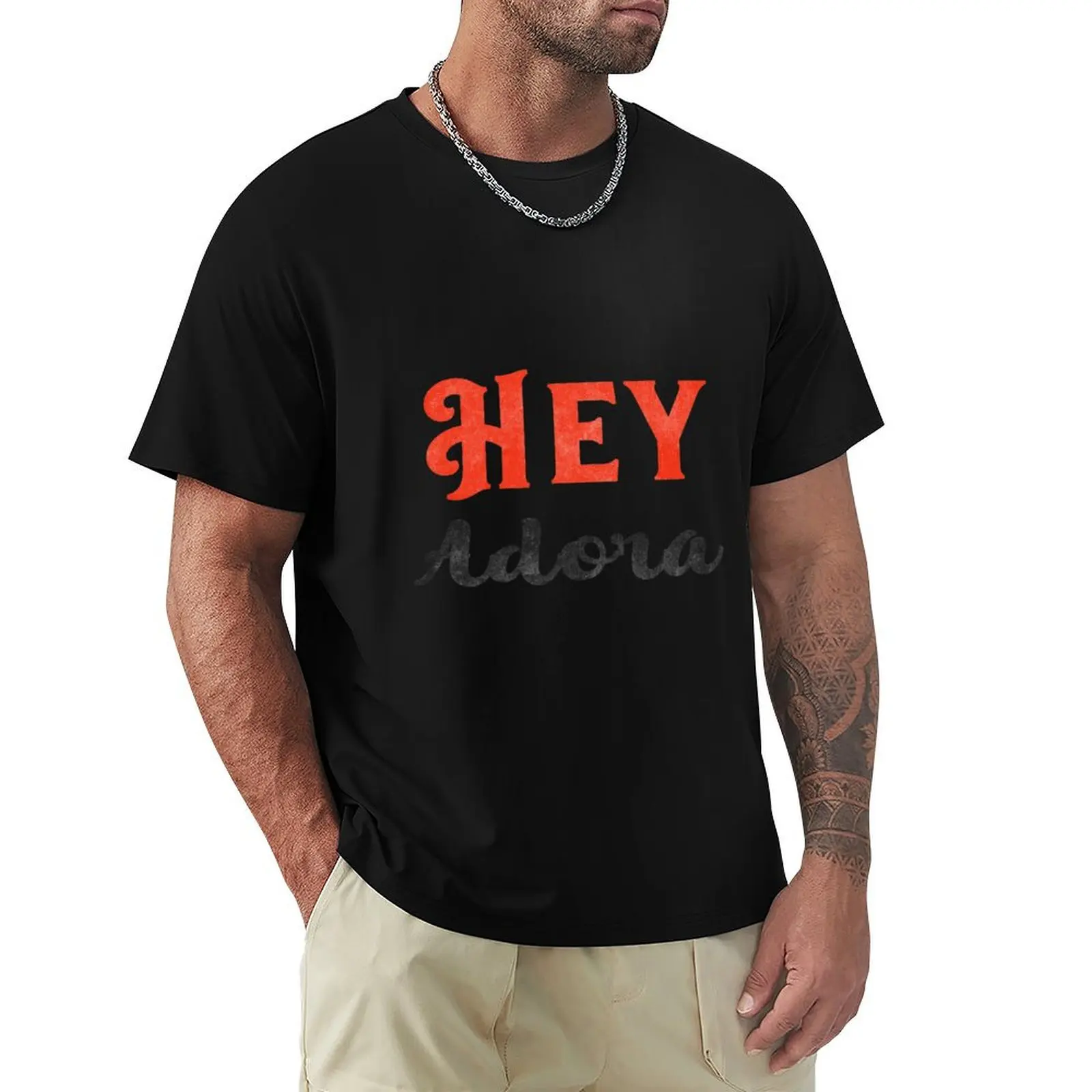 hey adora T-Shirt Relaxed Fit Casual Short Sleeve Top