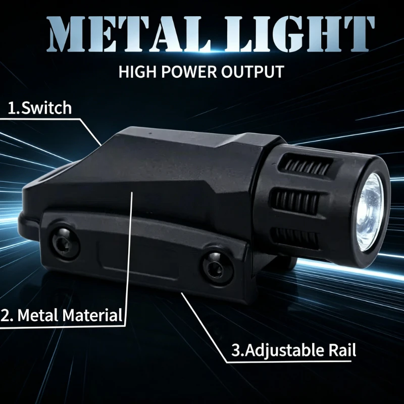 

2026 NEW Metal Infrared Laser Sight for Toy Gun Calibratable High Brightness Flashlight Accessories Durable Tactical