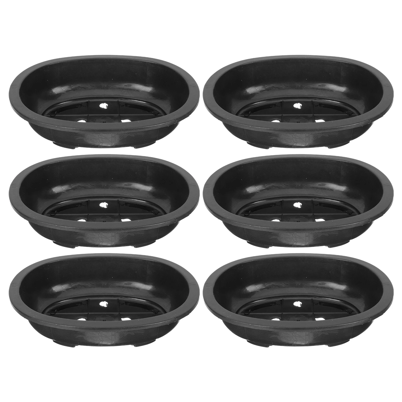 

6pcs Pot Large Bonsai Decorative Plastic Flowerpot Planter Plant Pot Garden Indoor Green Plants Container