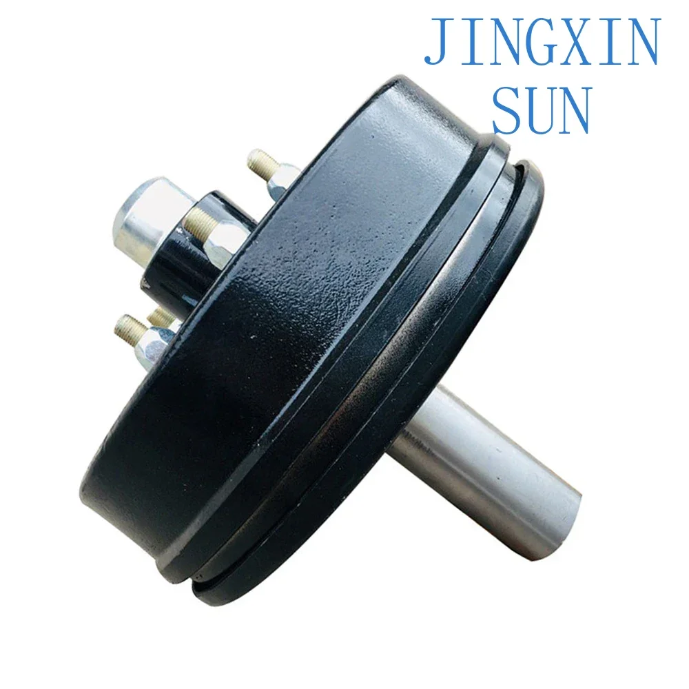 Trailer wheel hub axle head load 2 tons per pair 10 inches electric brake half axle car wheel hub accessories
