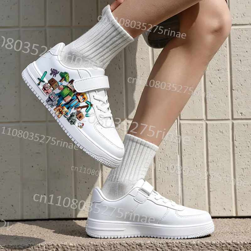 2026 New M-Minecrafts Teenager Kids Running Shoes for Boys Girls Selection Breathable Leisure Low Top Sneakers Shoes Gift view 2
