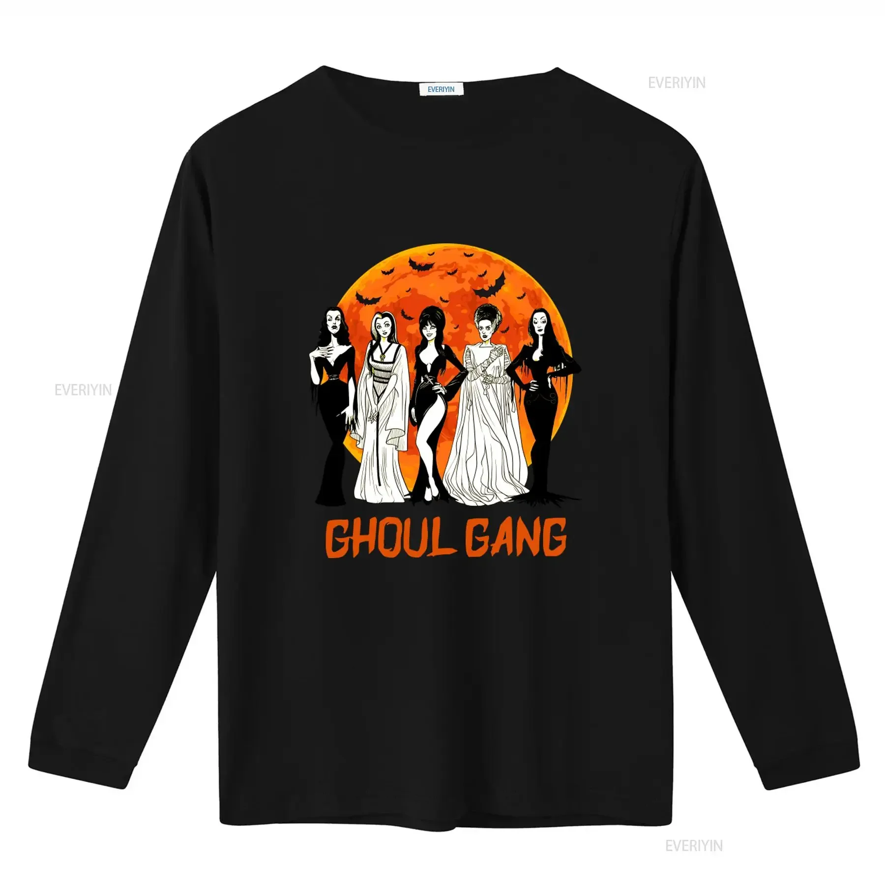 Motherhood Ghoul Gang Halloween Vintage T Shirt Morticia Adams Lily Munster Bride Of Frankenstein Retro Horror Design vintage