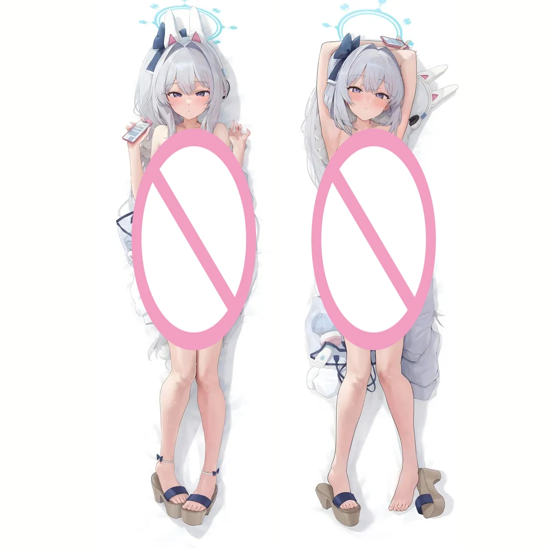 Tsukiyuki Miyako Blue Archive Anime Otaku Body-size Pillows Double-sided Hugging Body Dakimakura Pillow Case Cartoon Cushions