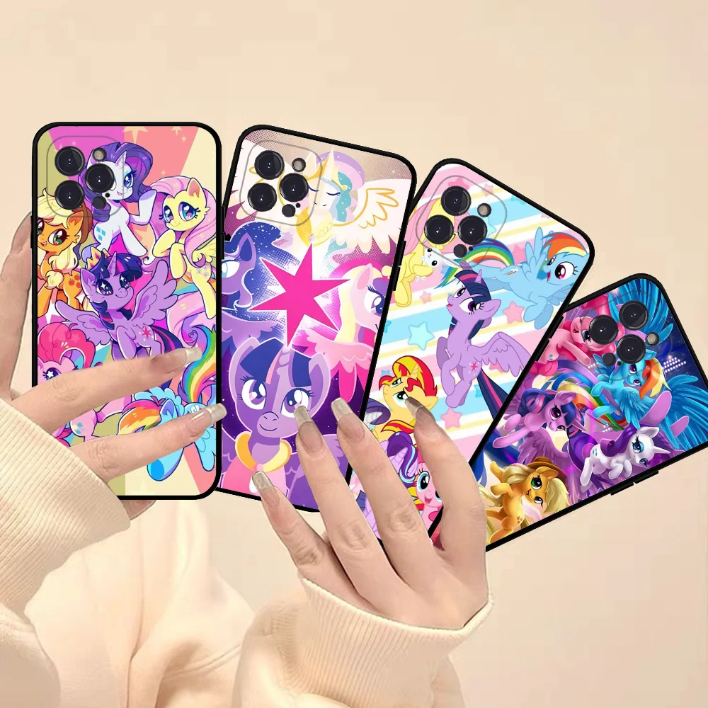 My P-Ponys L-Little Phone Case Silicone Soft for iphone 15 14 13 12 11 Pro Mini XS MAX 8 7 6 Plus X XS XR Cover