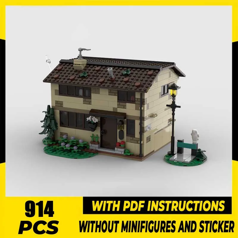 Populair filmmodel Moc-bouwstenen Traditionele populaire architectuur Model Technologie Baksteen DIY-montage Constructiespeelgoed