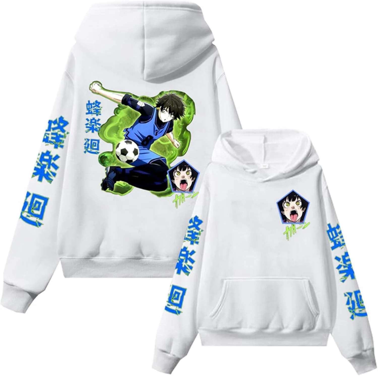 

Blue Lock Unisex Hoodie Graphic Print Japanese Anime Sweatshirt