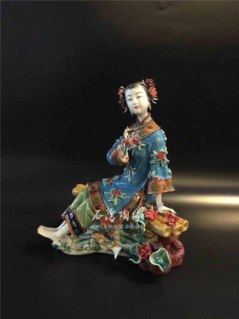 

Китайские скульптуры-фигурки женских персонажей для декора гостиной, каллиграфические украшения, женские фигурки-украшения