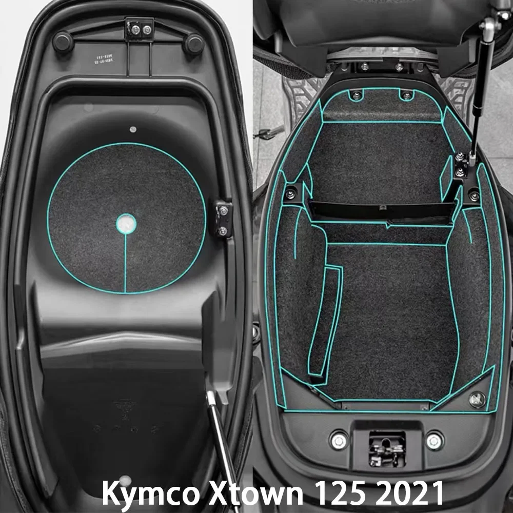 For Kymco Xtown 125 2021 Xtown125 X-Town 125 Motorcycle Rear Trunk Case Liner Luggage Box Rear Tail Seat Case Bag Lining Inner