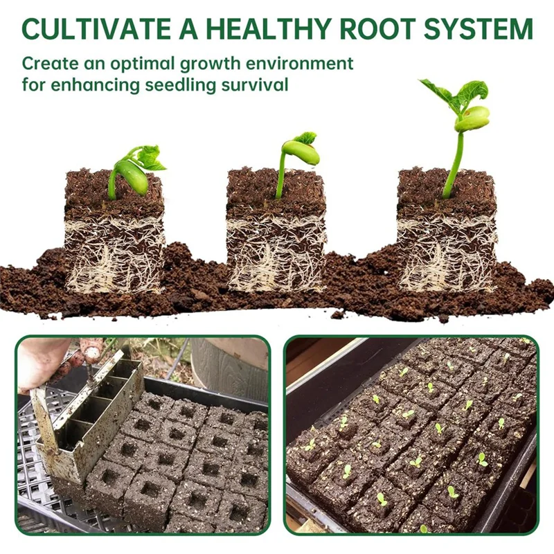 Handheld Soil Blocking Tool Handheld Sämling Inkubator mit Samenstift zum Erstellen von Samen, Garten