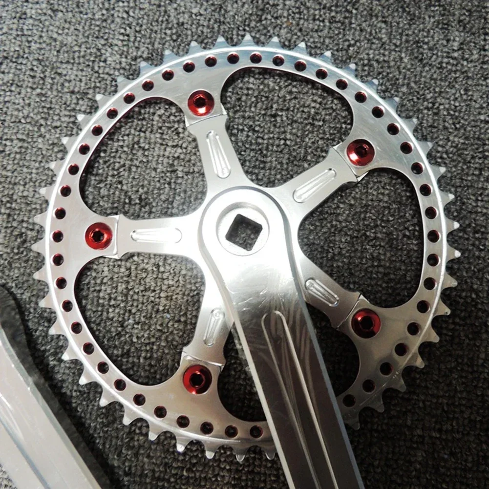 Folding Bicycle Crank Crankset GXP 56T Hollow Tech Single Chainring  Bike Crankset Ultralight Folding Bicycle Crank Crankset