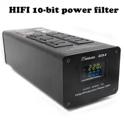 HIFI Audio Noise AC Power Filter Power Conditioner Power Purifier Surge Protection with EU Outlets Power Strip