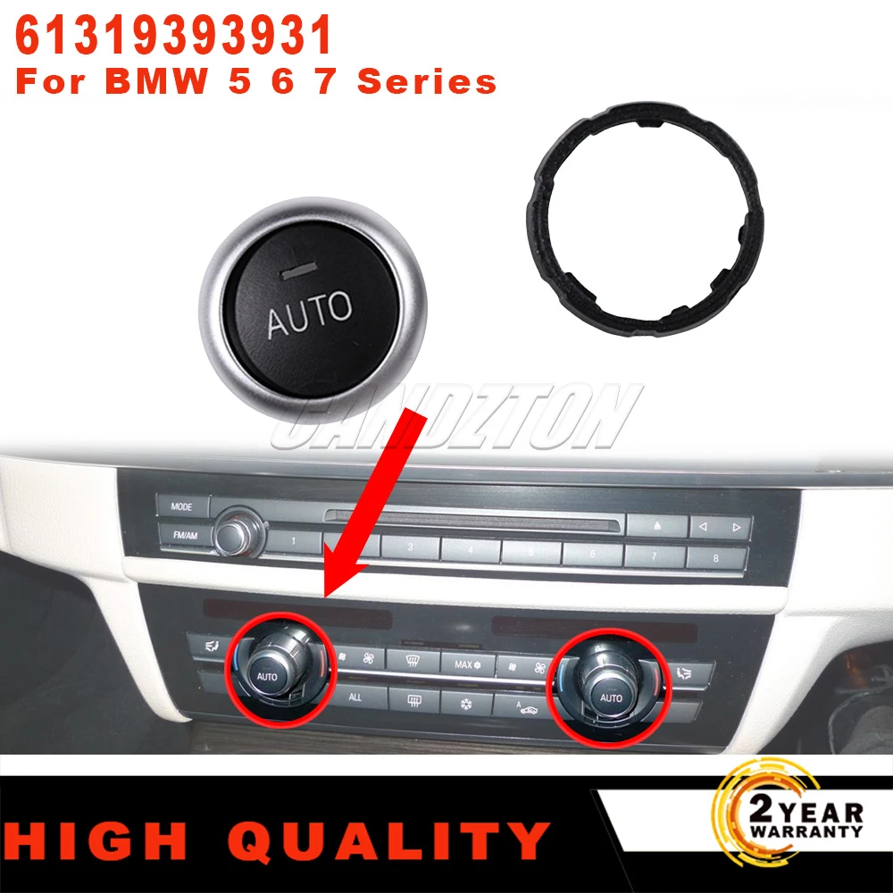 

Car Air Conditioner A/C Rotation Climate Control Knob Button 61319393931 for BMW 5 6 7 Series Accessories