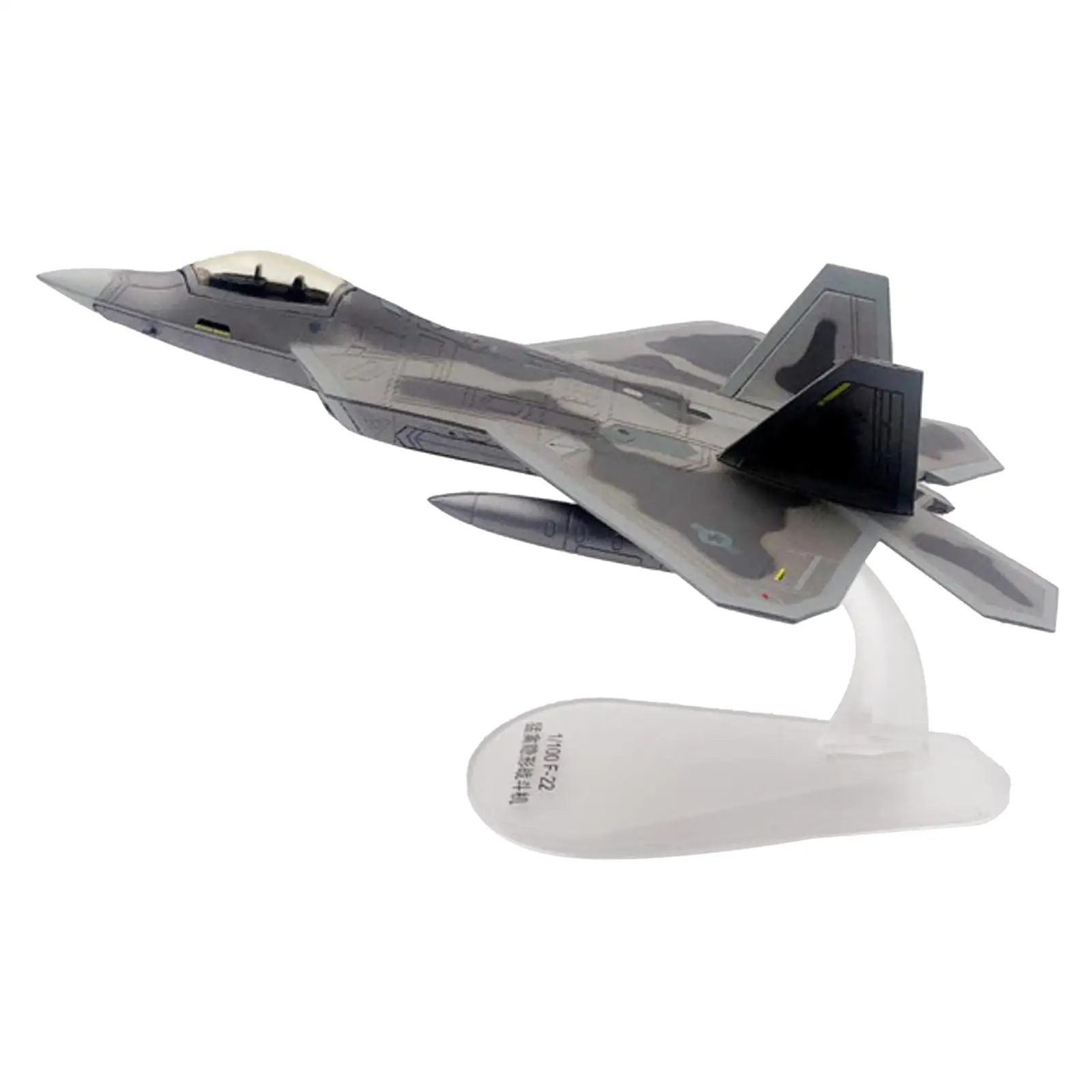 1/100 American F-22 Fighter Plane Diecast Airplane Xmas Gift for Kids Adults