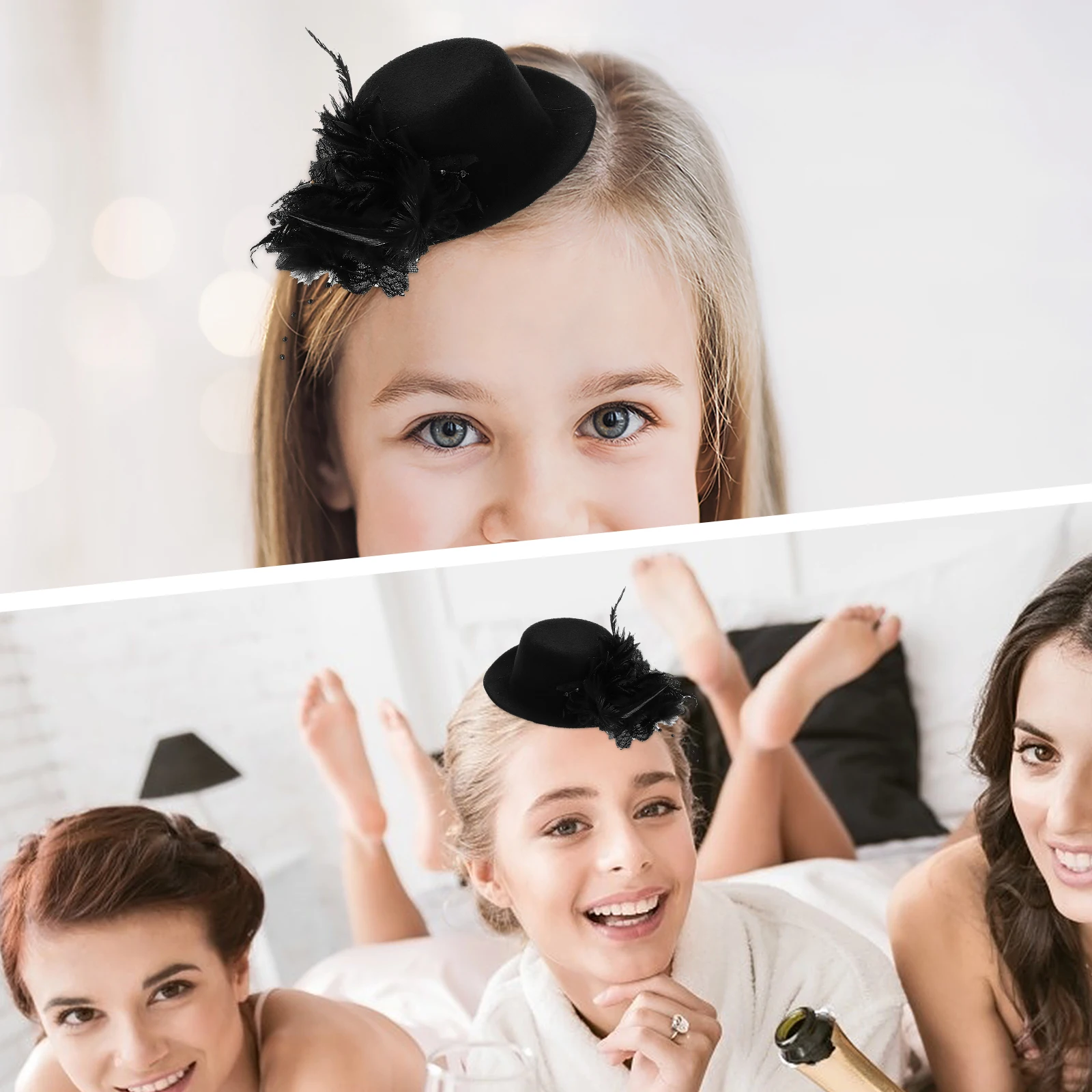 

Lace Flower Hair Clip Hat Decor Pins Bobby Barrette Hair Accessories Party Wedding Church Outfit Lace Headband