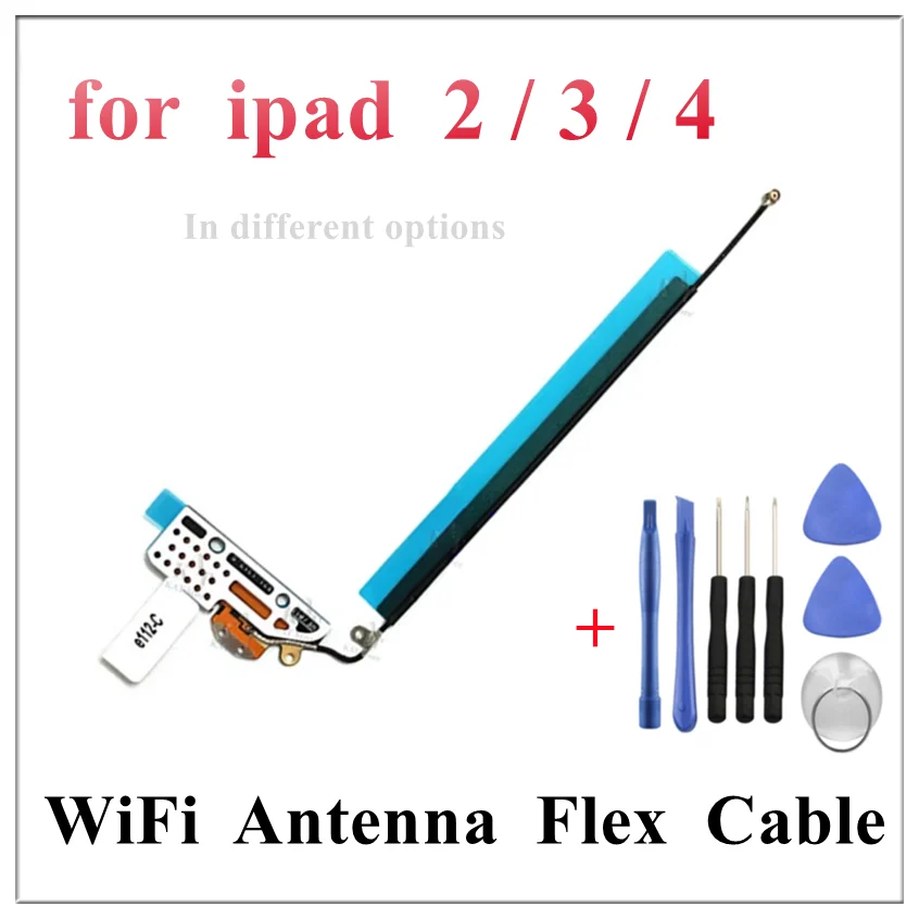 

1 шт., Wi-Fi, Wi-Fi, беспроводная сигнальная антенна, гибкий кабель для подключения IPad 2 3 4 9,7 дюйма A1396 A1395 A1460, запасные части