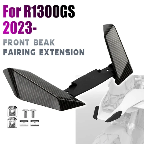 오토바이 프론트 펜더 장식 코 부리, 가와사키 닌자 500 2024-2025 다운포스 에어 디플렉터, 닌자 500 용 