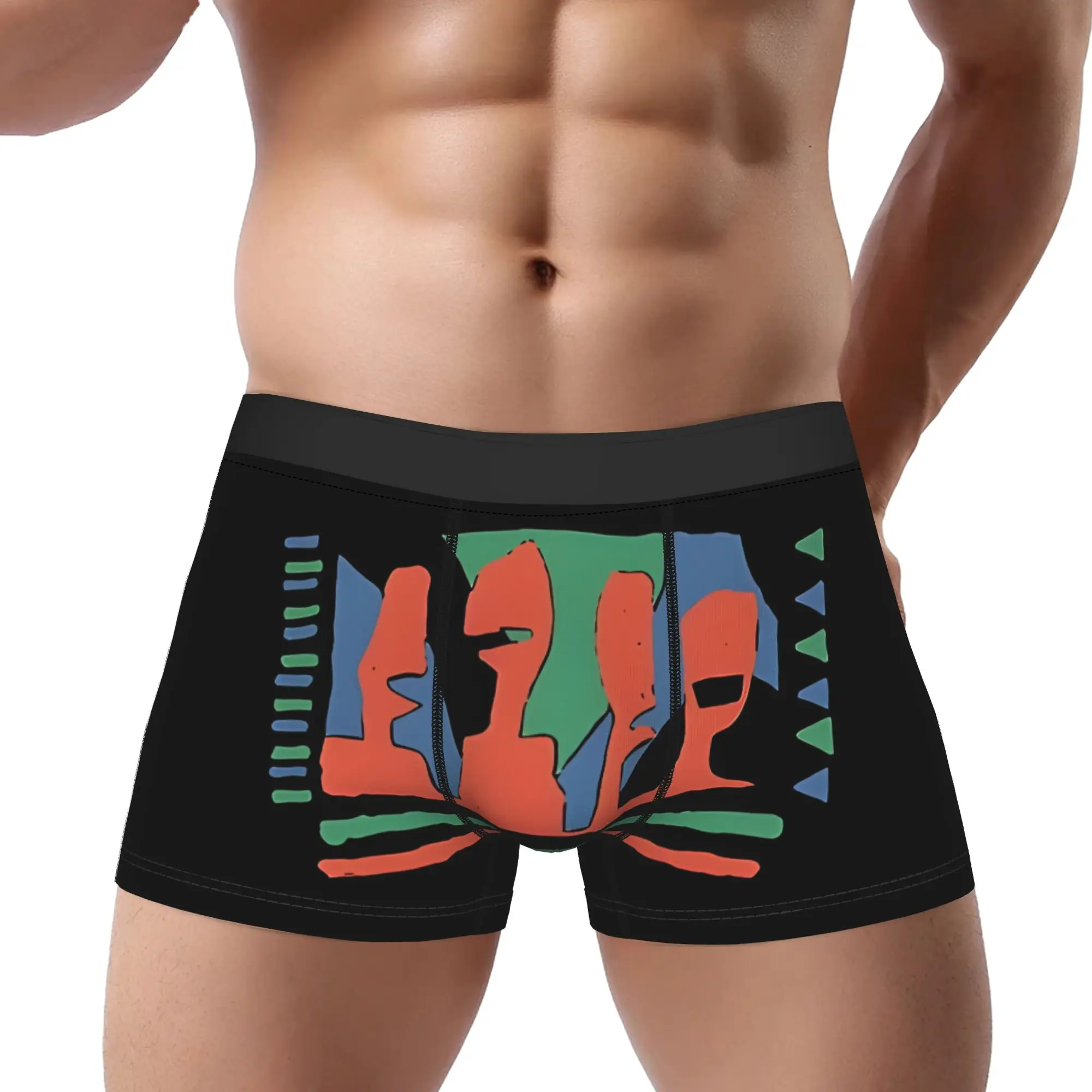 

Желтые трусы Talking Heads, дышащие трусики, мужское нижнее белье, вентилируемые шорты, трусы-боксеры.