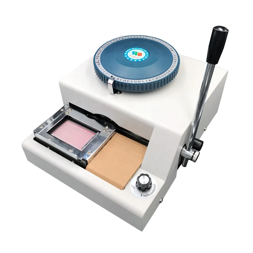 

China Factory Manual PVC Card Embossing Machine for Plastic Card Personalization