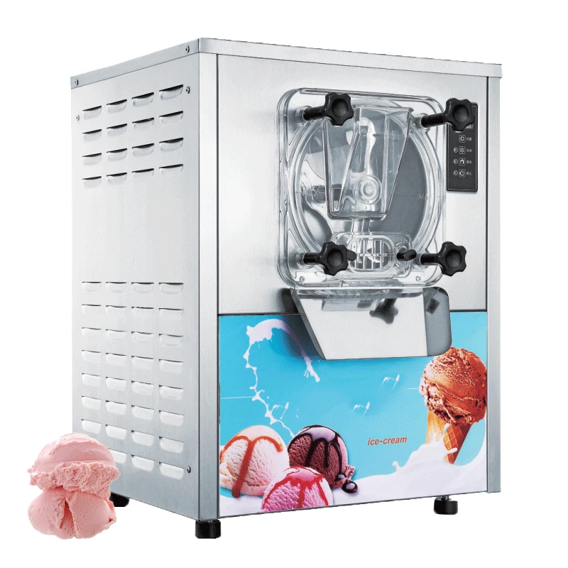 Ice Cream Maker 16-20 L/H Automatic Batch Freezer Gelato Yogurt Cup Making Hard Commercial Ice Cream Machine for Business Prices