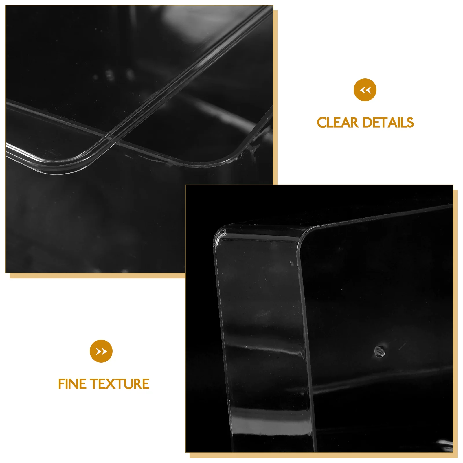 

Transparent Acrylic Makeup Box Vanity Corner ganizer Drawer Storage Container Dustproof Jewelries Holder