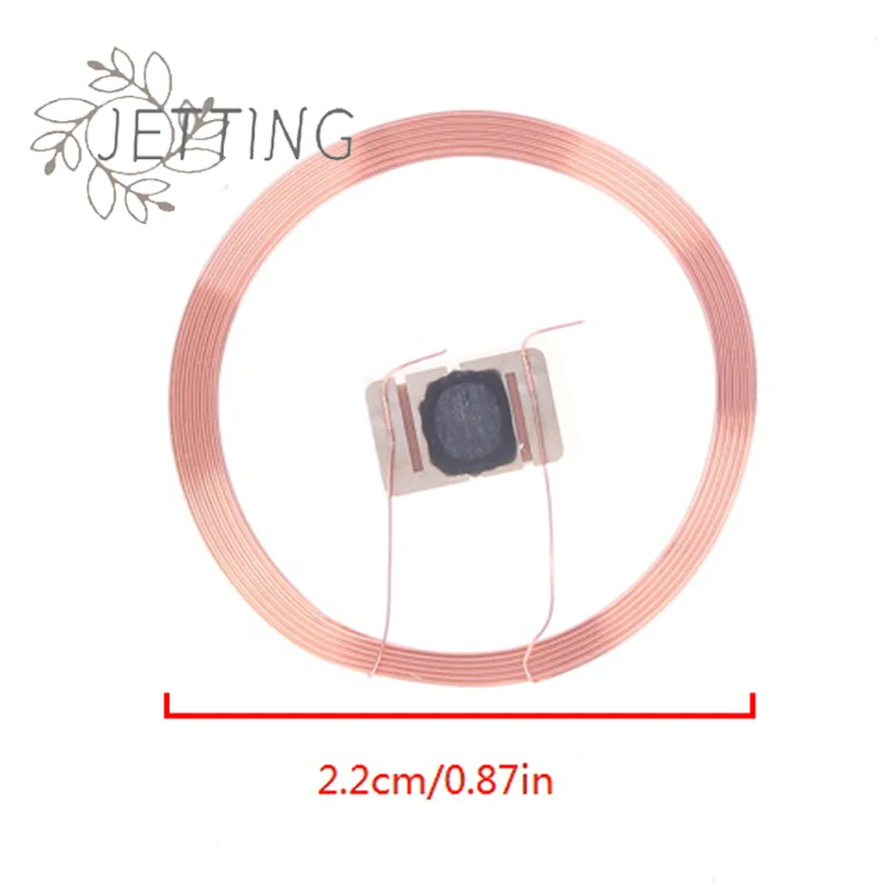 Hot 5 pièces 21.6mm 13.56MHZ UID IC carte ID réinscriptible modifiable puce porte-clés RFID bobine auto-adhésive