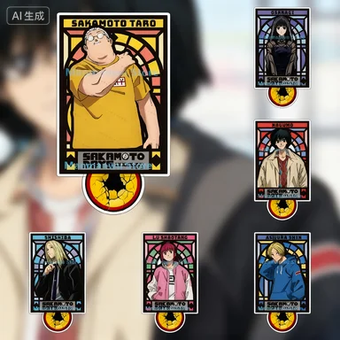 

15CM Hot Anime SAKAMOTO DAYS Acrylic Stand figure Stand Plate Cosplay Prop Decor Cartoons present Collecting accessories Gifts