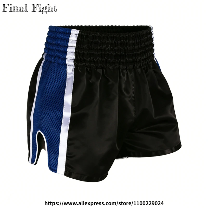 Muay Thai Shorts Plain Boxing Fight Kickboxing Grappling Training Workout Gym Shorts for Men Women Kids Fight Thai Boxing Pants