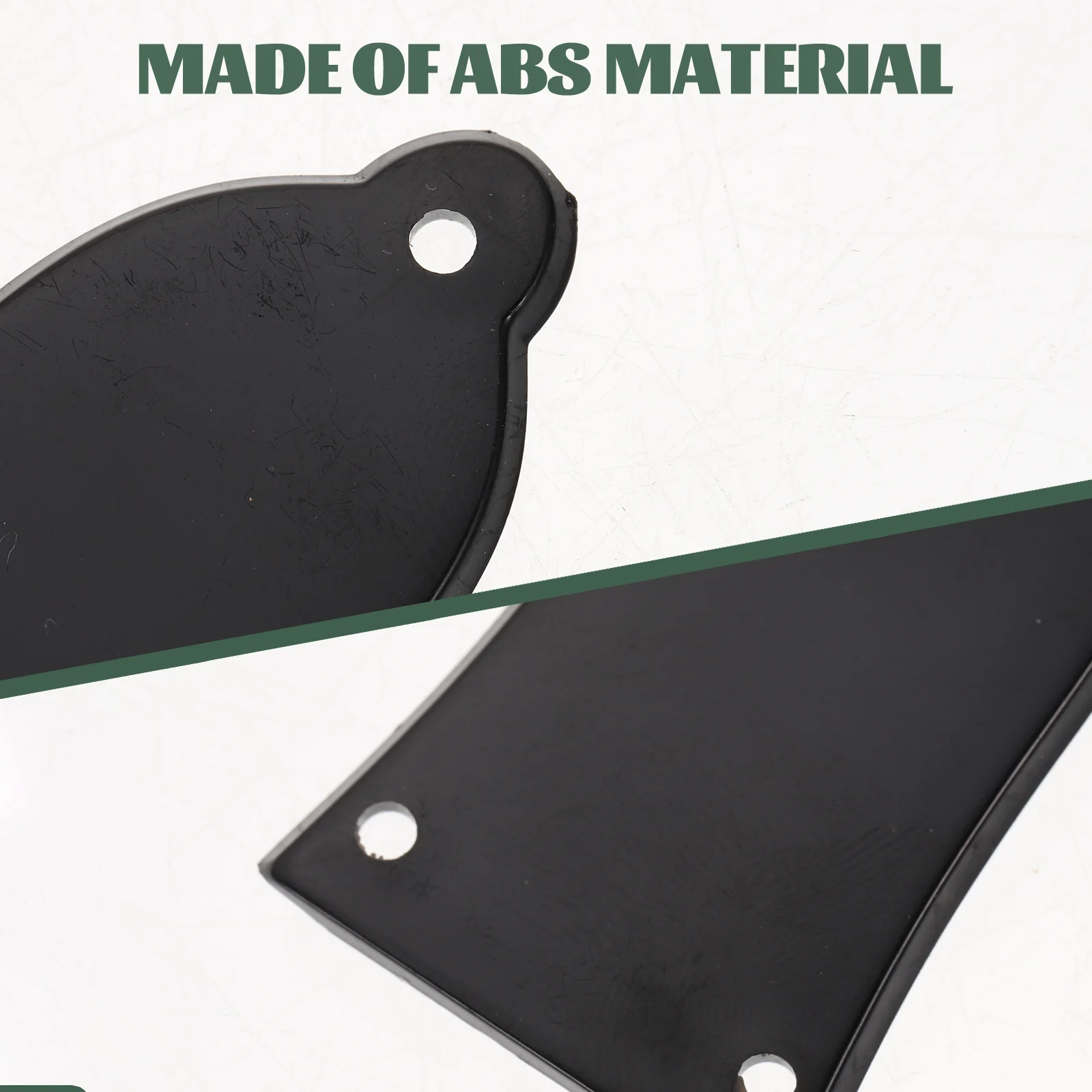 

2Pcs Electric Guitar Truss Rod Cover Plate Sturdy ABS Material Protects Neck Joint Ideal Replacement Accessory