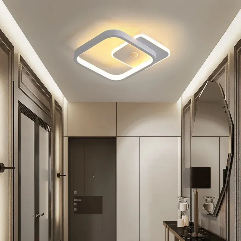 Modern LED Ceiling Light Chandelier Smart Ceiling Lamp with Motion Sensor for Stair Corridor Hallway Entrance Lighting Fixture