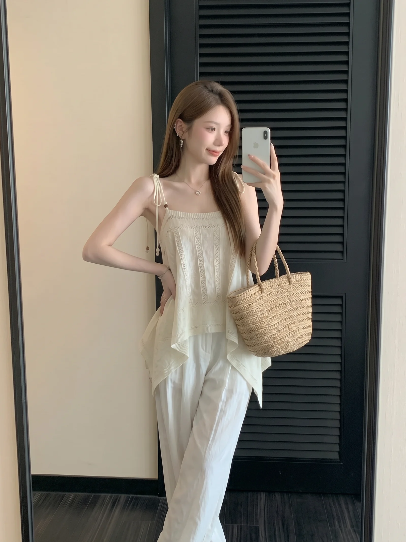 Débardeur tricoté ajouré pour - Ethnic Outfit avis et prix