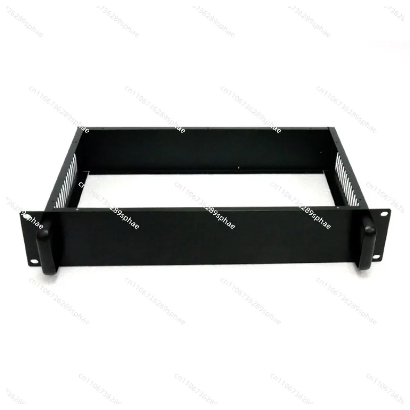black 19 inch 2U project DIY chassis data switch box Chassis power communication server chassis