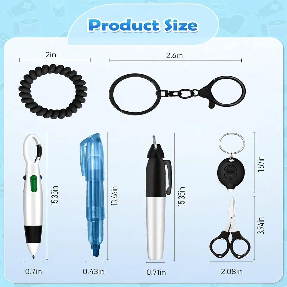 جديد المحمولة ممرضة القلم حزمة سلسلة مفاتيح قصيرة قابل للسحب ممرضة شارة مجموعة دائم ID شارة بكرات ممرضة شارة كليب ملحق هدية #6