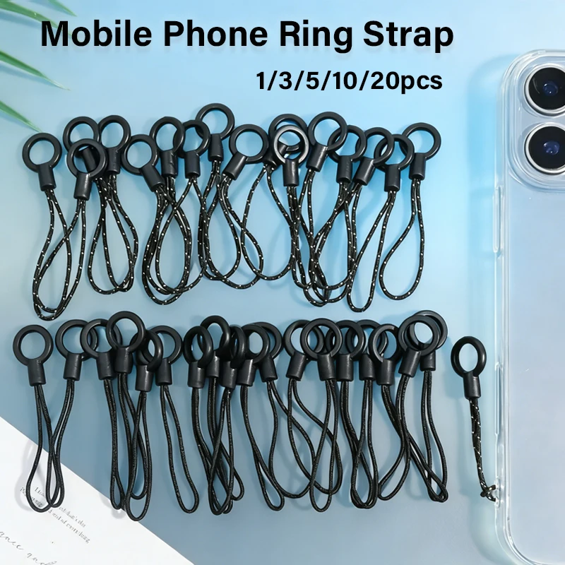 1/3/5/10/20pcs Mobile Phone Short Lanyard Cords Clasp Rope Keychain Hooks Cellphone Strap Charms Keyring Bag Smartphone Key Ring