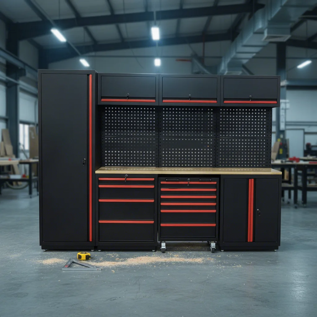 Customized Tool Cabinet Garage Storage Workbench Units Modular Drawer Tool Cabinet Workshop Combination Heavy-duty Tool ChestATV