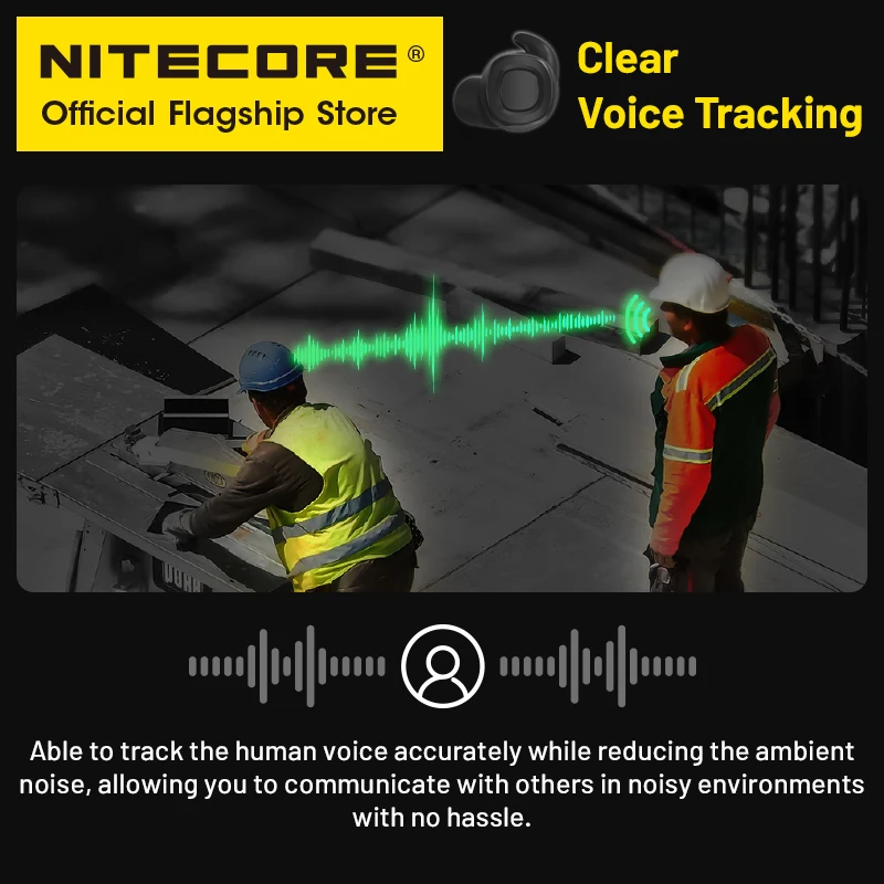 Imagem -04 - Nitecore Ne20 Fone de Ouvido Bluetooth Proteção Auditiva Earbuds Tactical Ear Electronic Hearing Protector Noise Redução Headset