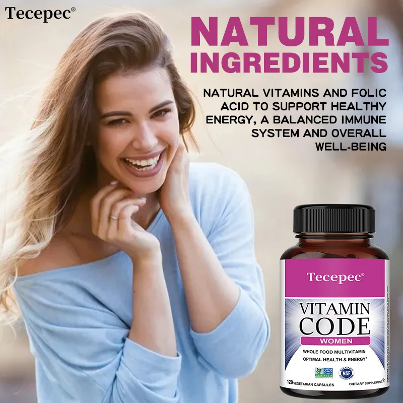 Women’s Multivitamin Capsules with A/C/D/E/K & B, Biotin Zinc D3K2, Support Immune Hair Skin Nails Bone Heart & Energy Health