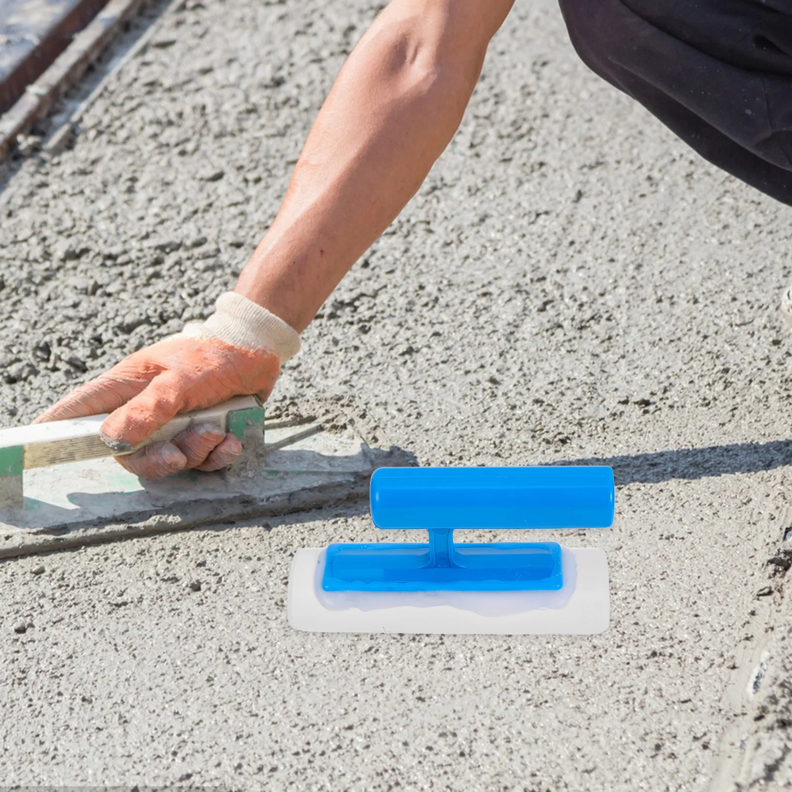 

Arc Shaped Concrete Trowel Ergonomic Handle Waterproof Coating Finishing Tool Universal Railing Smoothing Spatula