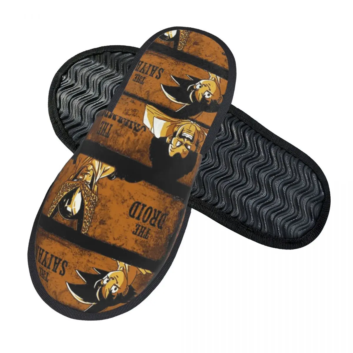 D-Dragon-Ball-L DragonBallz DBZ Cotton Slippers Bedroom Soft Memory Foam Slippers Non-skid