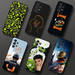 F1 Formula 1 L-Lando Norris Phone Case For Samsung Galaxy A20,A21s,A22,A31,A32,A52,A53,A72,73,A80,A91 Soft Black Cover