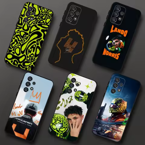 F1 Formula 1 L-Lando Norris Phone Case For Samsung Galaxy A20,A21s,A22,A31,A32,A52,A53,A72,73,A80,A91 Soft Black Cover