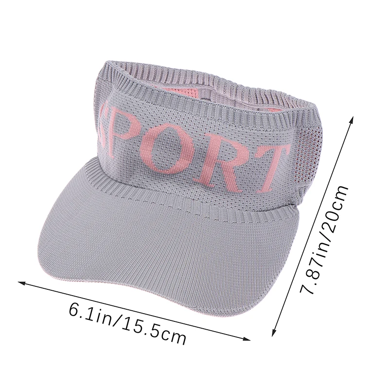 Proteção UV ajustável Sun Hats para homens e mulheres, Top Empty Hats, esporte sólido, tênis, golfe, corrida, protetor solar, boné de beisebol, verão