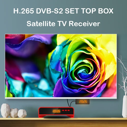 Imagen 2 del producto USB PVR FTA Digital Koqit V5H Mini receptor de TV satelital Smart Meecast DVB-S2 H.265 Hevc Receptor de satélite Full HD 1080P